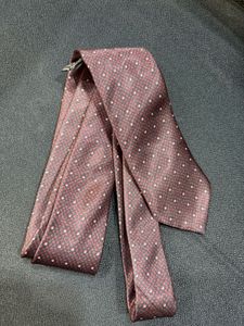 Burgundy Dotted Tie