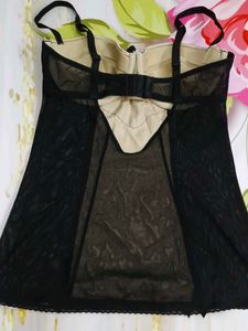 (1127)Black &amp; Beige Lace Lingerie