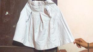 White School Skirt