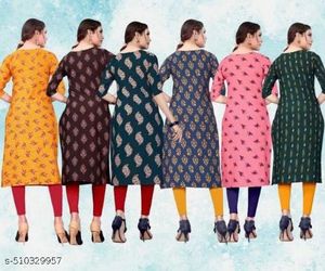 Women Printed Crepe Kurti