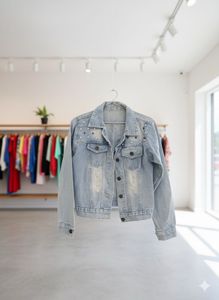Denim Jacket with Studs