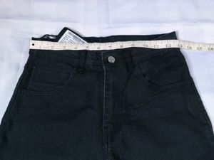 Straight Fit Black Jeans