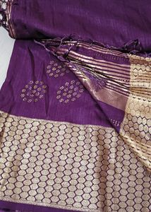Purple Partywear Saree