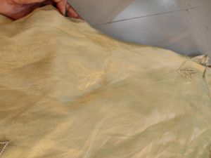 Sale! Tissue Silk Pearl Work Lehenga