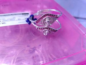Real Silver Baby Bangle One Pair