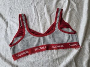 Sayonara Red &amp; Grey Sports Bra