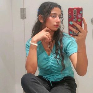 Blue Top With A String