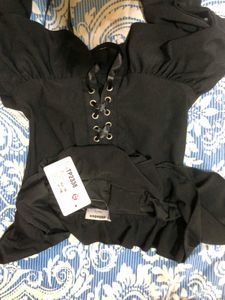 Ruffled Corset Top