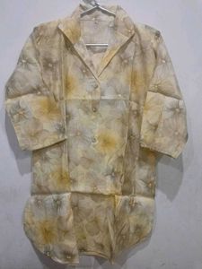 Women Co-ord Set / Cream / L