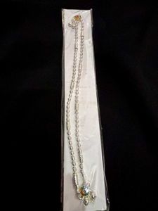 Silver Beaded Chain Anklet