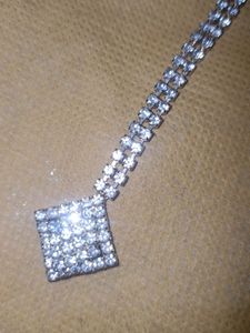 Sparkling Silver Maang Tikka