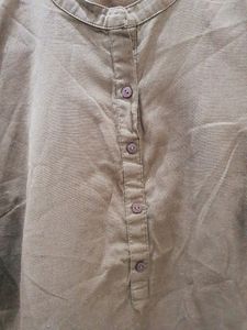 STOP olive Green Straight Kurta (WOMEN&#39;S)