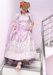 Elegant Lavender Lehenga Choli
