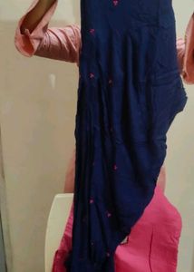 Pink Embroidered Kurti