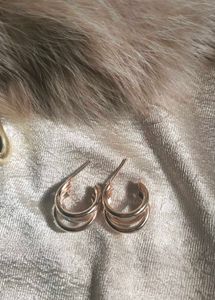 Combo Of 2 Gold Abstract Earrings