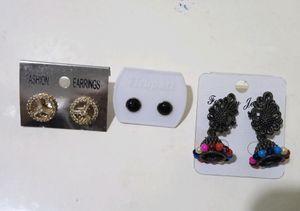Set Of 3 Earrings