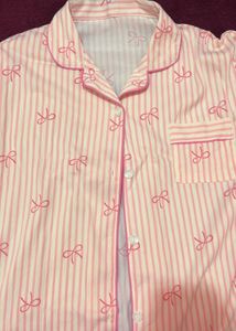 Cute Striped Pajama Top