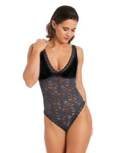 Elegant Lace Bodysuit Size L
