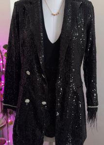 Sequin Blazer Dress