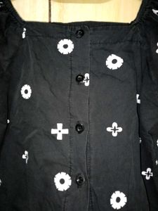 Black Shirt style crop top
