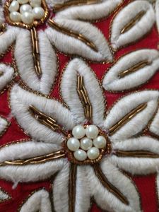 Red Embroidered Blouse