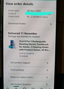 Oral B Pro 3 Model Electric Toothbrush