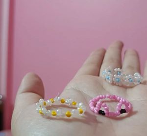 Beaded Rings Set