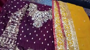 Beautiful Latest Designer Gown Both Side Work❤️
