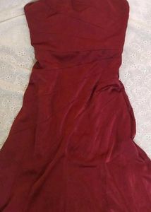 Cherry Red Tube Dress