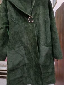 Woolen stretchable coat for women
