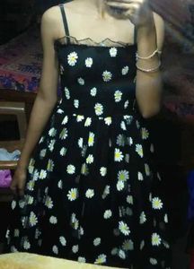 Black Daisy Tulle Sundress
