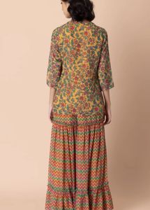 Indya Angrakha Kurti With Sharrara