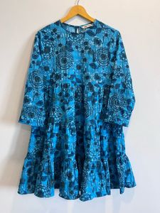 Zara-Floral Tiered Mini Dress