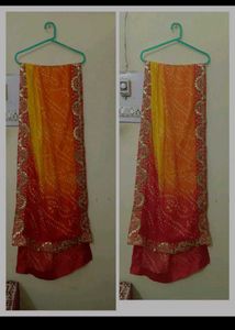 Gown Dupatta And Pant