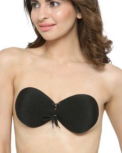 Black Silicon Stick-on Push Up Bra