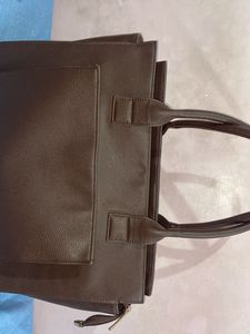 Brown Laptop Tote Bag