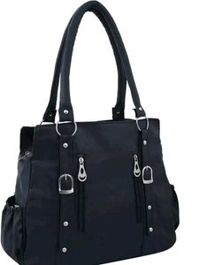 Voguish Stylish Women Handbags Black &amp; Blue Colour