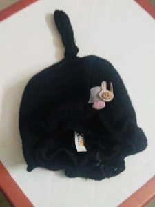Cute Black Knitted Cap