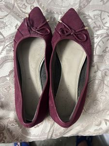 Maroon Wine Ballerinas