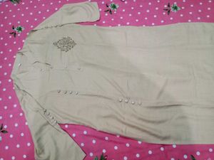 Elegant Beige Kurta For Women