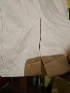 Blush Pink Cropped Ruched Sleeve Blazer