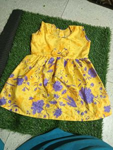 Yellow Floral Baby Dress