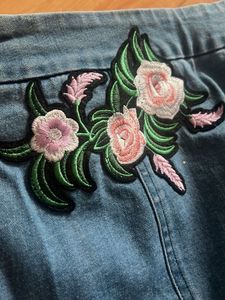 Frill Embroidery Designer Skirt