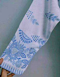 💙🤍🩶Elegant White &amp; Blue Kurta
