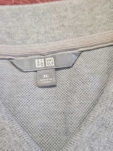 Gray Polo Shirt with Trim