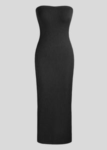 Littlebox Ribbed Black Dress