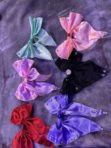 Red Jeweled Hair Bow