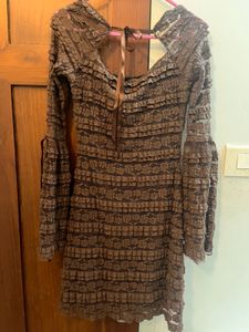 Brown Lace Bodycon Dress – Lulu &amp; Sky (Never Worn)