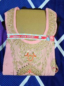 Embroidered Readymade Kurta Set