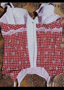 Red Gingham Corset Top